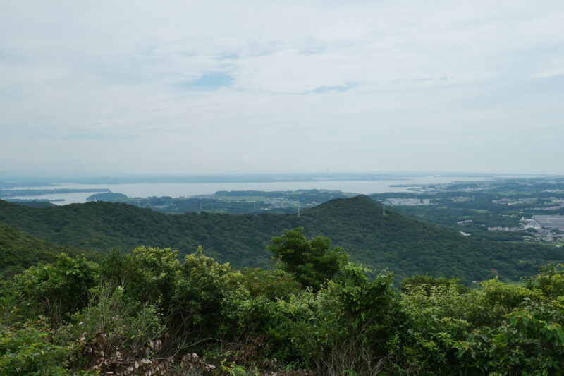 座談山より浜名湖を望む