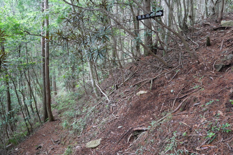 おむすび岩への分岐